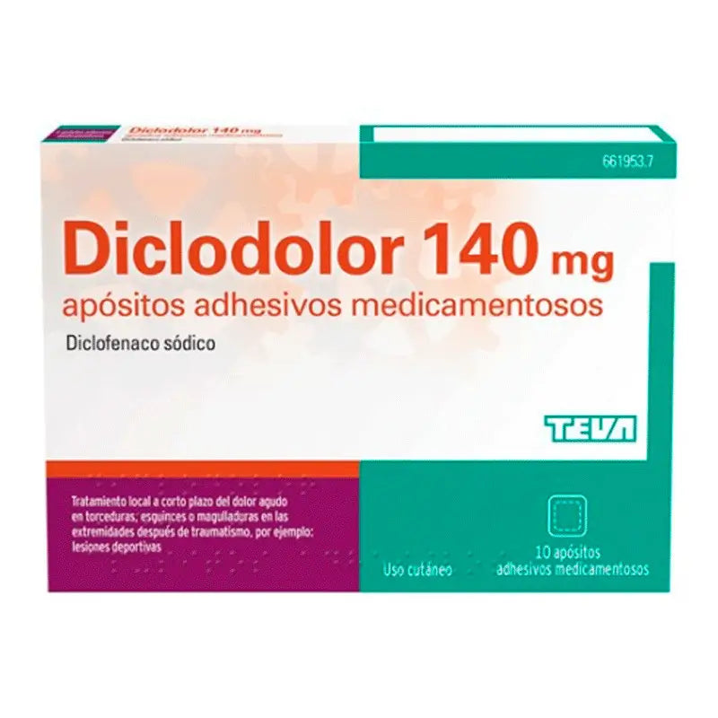 Diclodolor 140 mg, 10 Medicated Adhesive Wraps