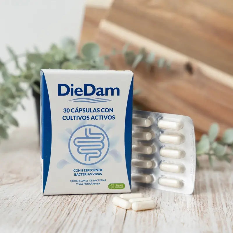Diedam Probiotic Enteric Capsules - Lactobacillus, Bifidobacterium and Inulin