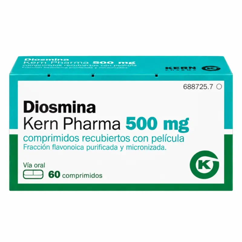Diosmin Kern Pharma 500 mg, 60 Film-coated Tablets