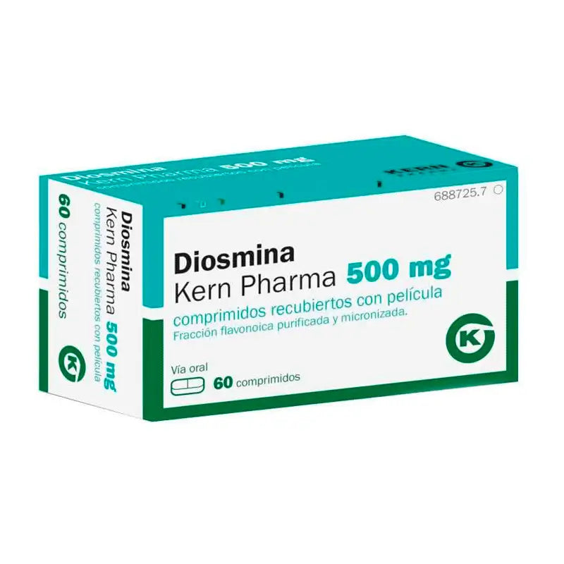 Diosmin Kern Pharma 500 mg, 60 Film-coated Tablets