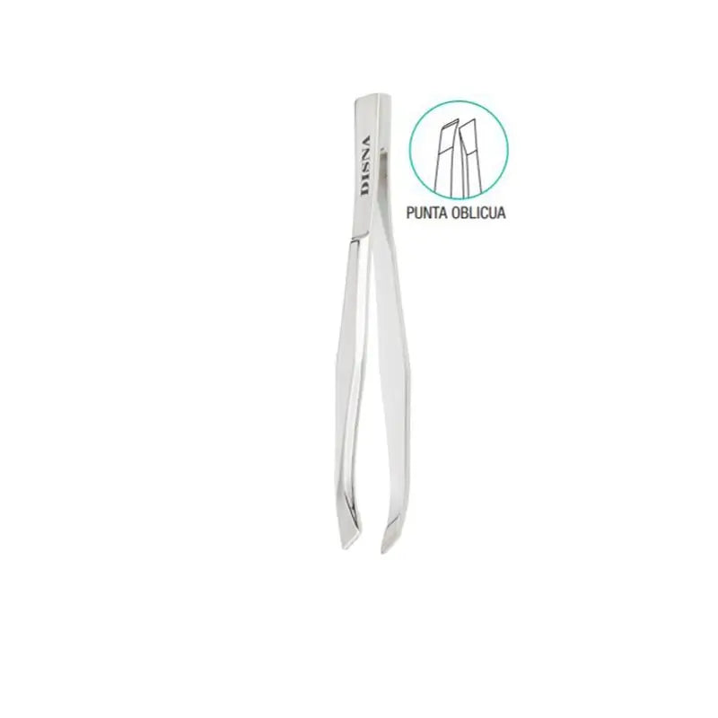 Disna Chrome-plated angled tweezers 8,5 Cm., units 1
