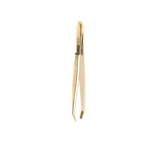 Disna Professional Straight Tweezers Gold 9 Cm., units 1