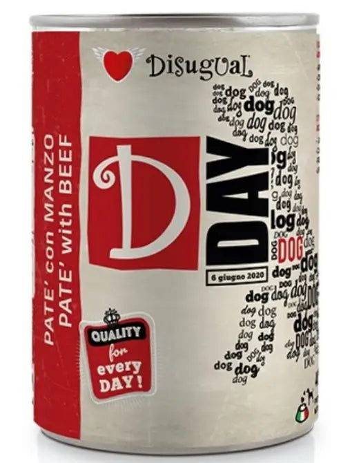 Disugual D-Day Dog Beef 6X400Gr