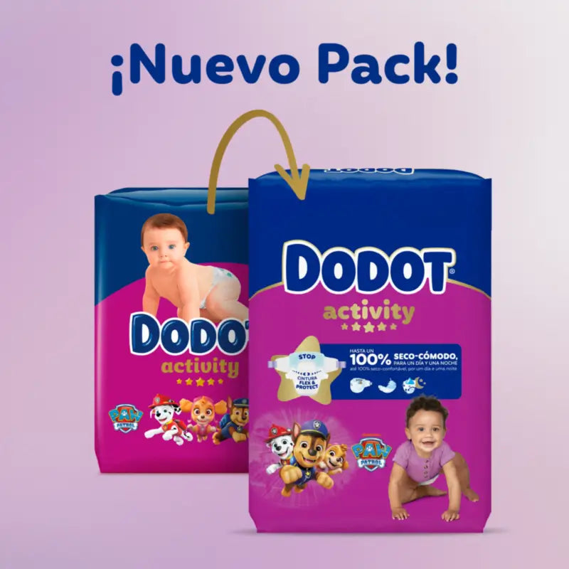 Dodot Activity Size 6+ (+14 kg), 44 Nappies