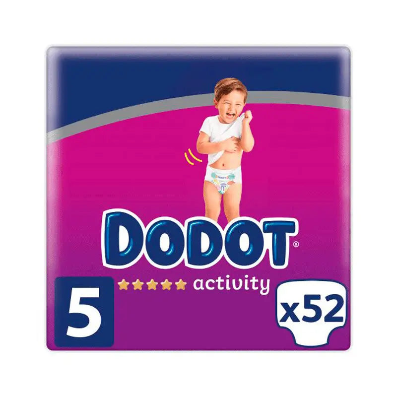 Dodot Activity Nappy Size 5 (12-16 Kg), 52 pieces