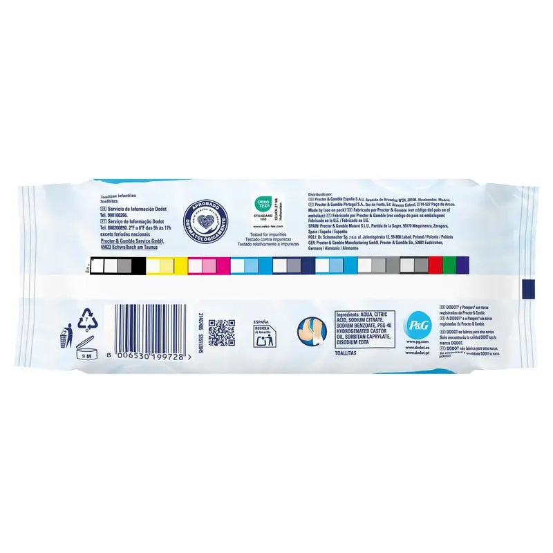 Dodot Wipes 99% Aqua, 1x60, 60 pcs.