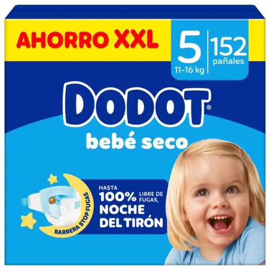 Dodot Baby Dry Size 5, 152 Nappies