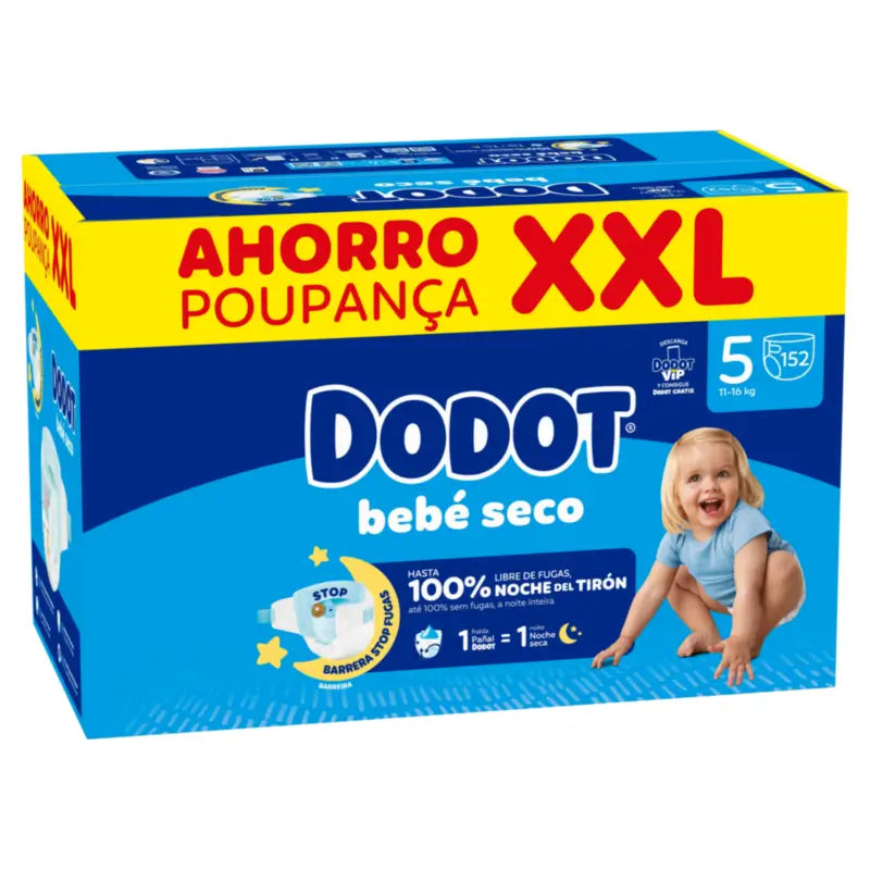 Dodot Baby Dry Size 5, 152 Nappies