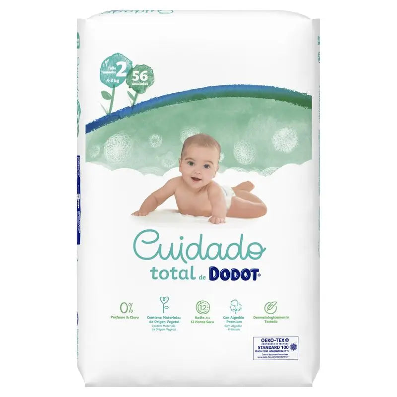 Dodot Total Care Size 2, 56 Nappies