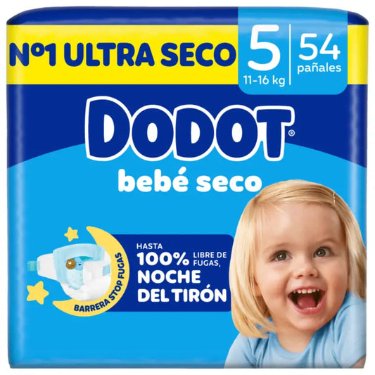 Dodot Baby Dry Size 5 (11-16 Kg) , 54 Nappies