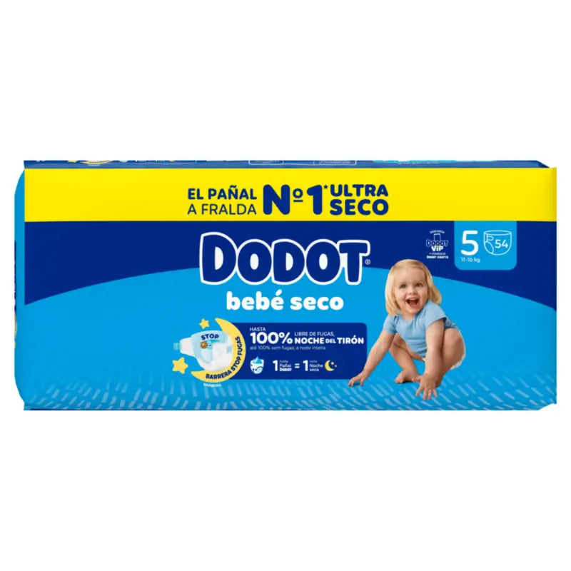 Dodot Baby Dry Size 5 (11-16 Kg) , 54 Nappies