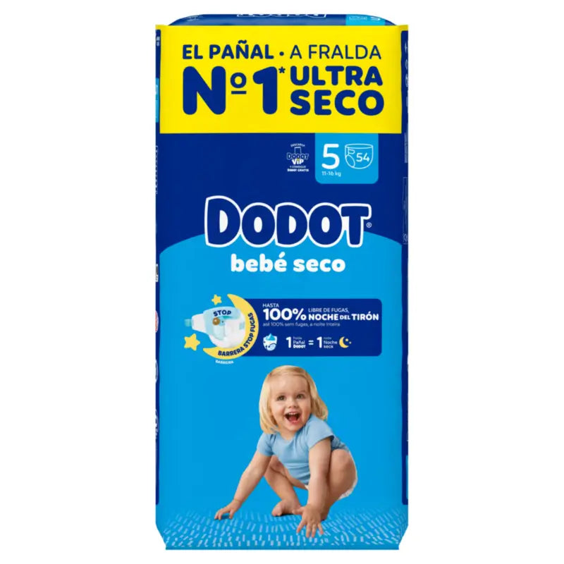 Dodot Baby Dry Size 5 (11-16 Kg) , 54 Nappies