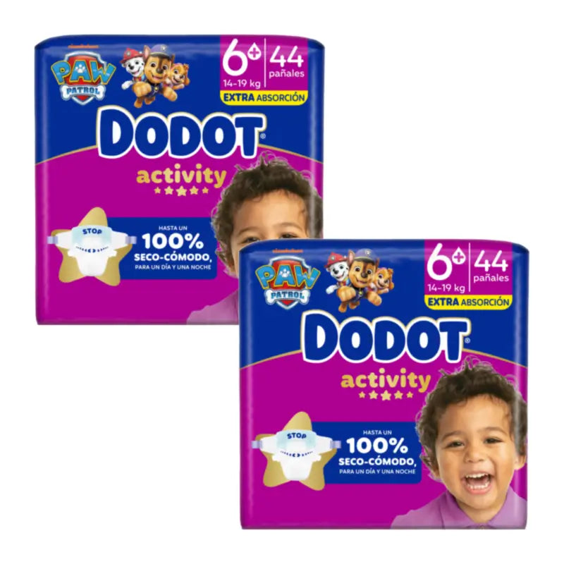 Dodot Activity Size 6+ Extra (+14 Kg), 44 Nappies