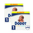 Dodot Pack 2X Sensitive Newborn Nappy (2-5 Kg), 88 Units