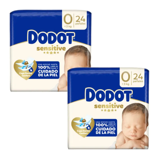 Dodot Sensitive Size 0 Newborn, 48 Diapers