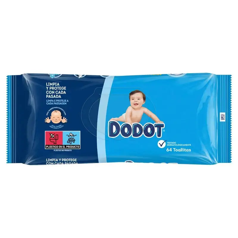 Dodot Baby Wipes, 2x64 pieces