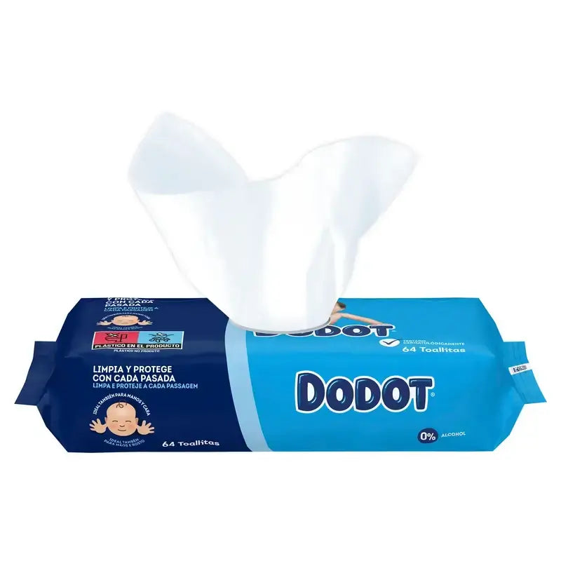Dodot Baby Wipes, 2x64 pieces