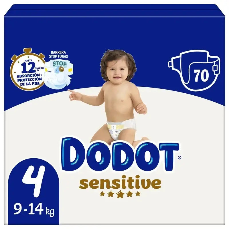 Dodot Sensitive Size 4 For Baby, 9 Kg, 14 Kg, 210 Nappies