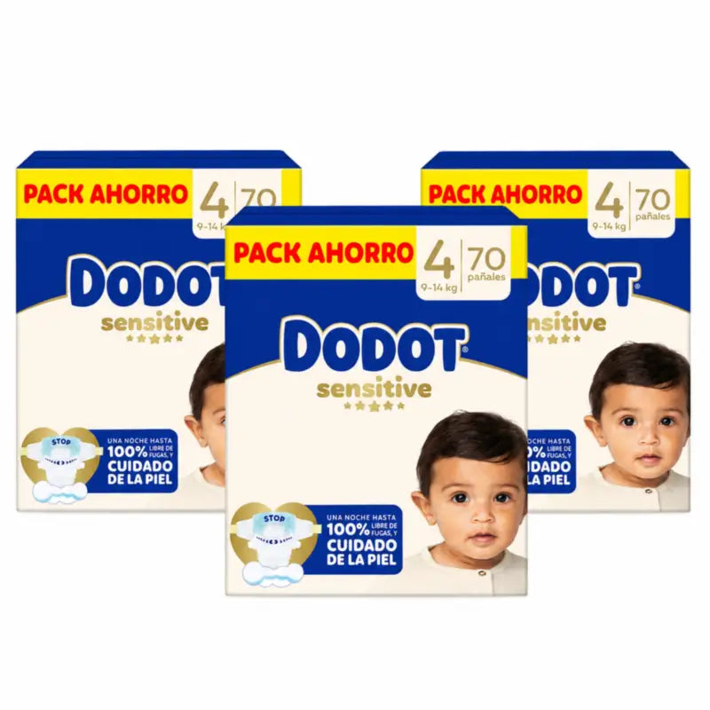 Dodot Sensitive Size 4 For Baby, 9 Kg, 14 Kg, 210 Nappies