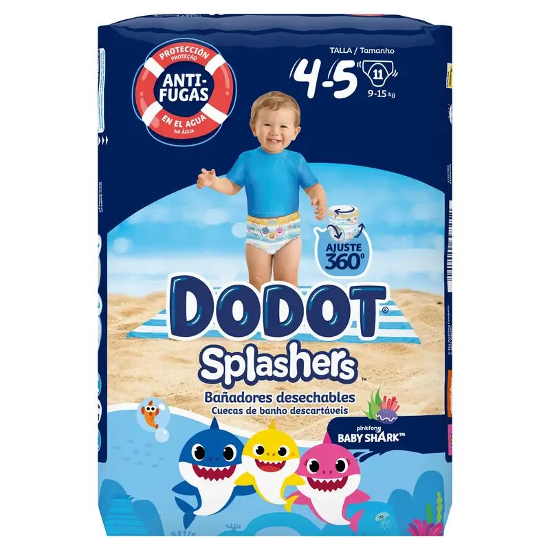 Dodot Splashers Water Nappies Size 4-5, 11 pcs.