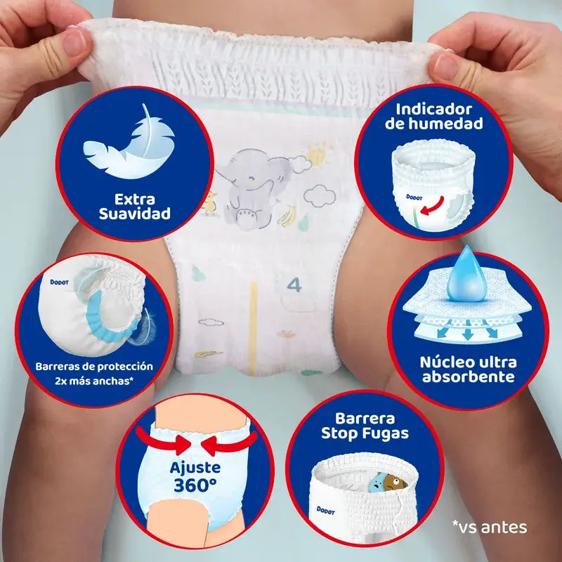 Dodot Activity Pants Nappy Pants Size 7, 15kg+, 29 Nappies