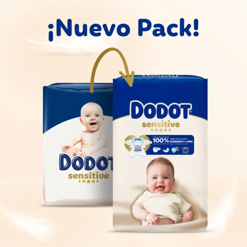 Dodot Sensitive Size 2, 4kg-8kg, 88 Nappies
