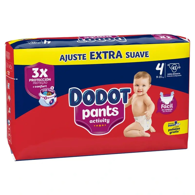 Dodot Pants Activity Size 4, 43 Nappies