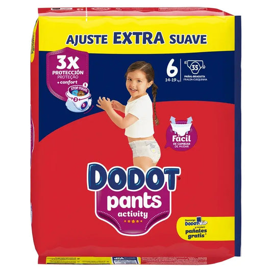 Dodot Pants Activity Size 6, 35 Nappies