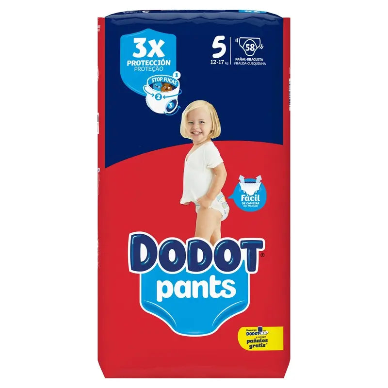 Dodot Pants Panty Size 5, 58 Nappies