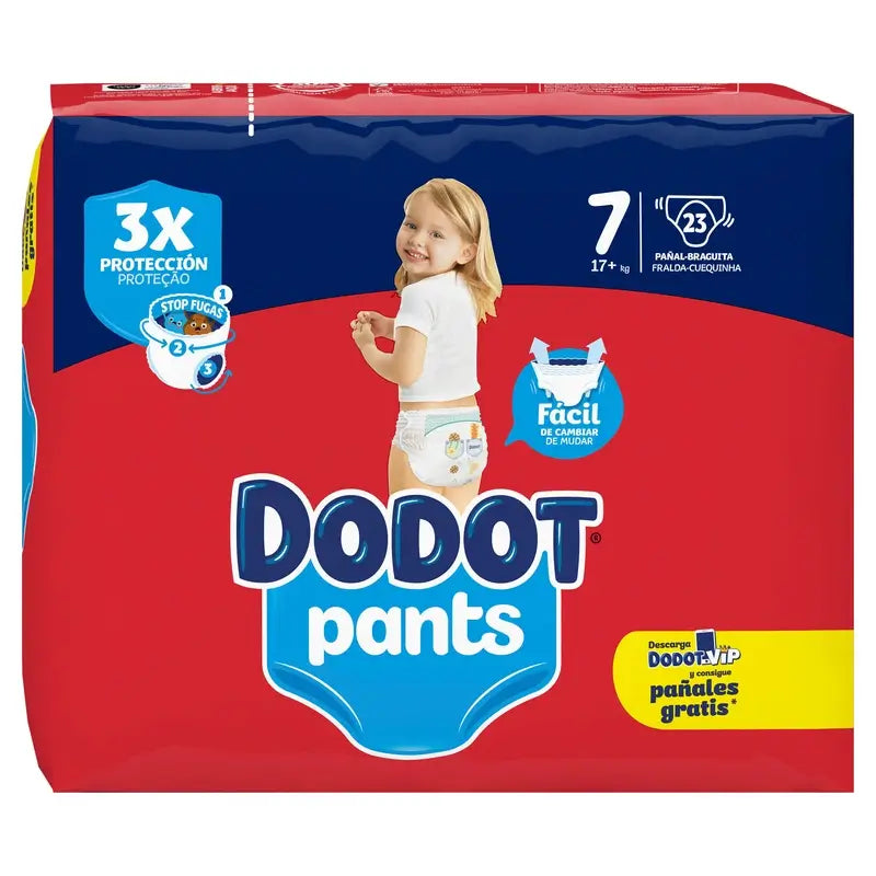 Dodot Pants Panty Size 7 (+17 Kg), 23 Nappies