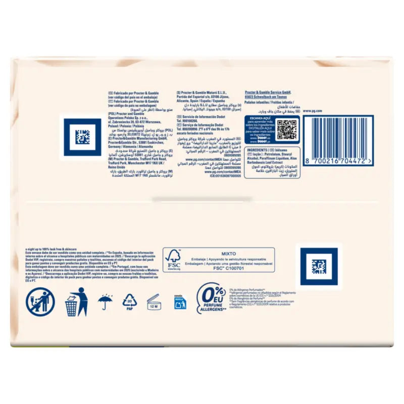 Dodot Sensitive Box Size 4, 2x70 Nappies