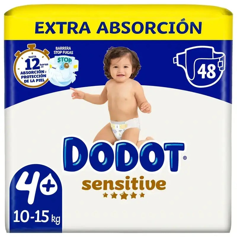 Dodot Sensitive Size 4+, 144 Nappies