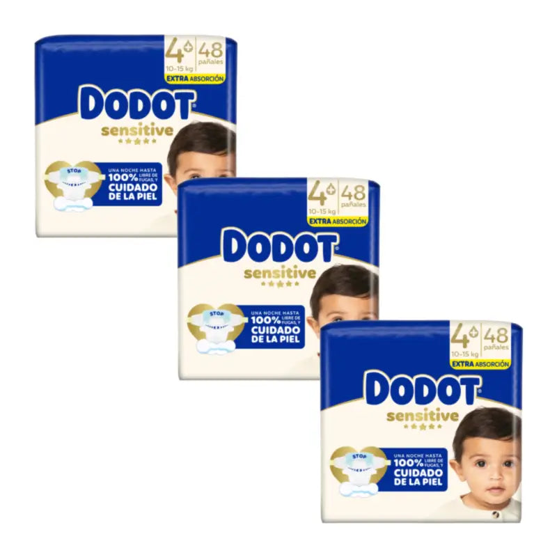 Dodot Sensitive Size 4+, 144 Nappies