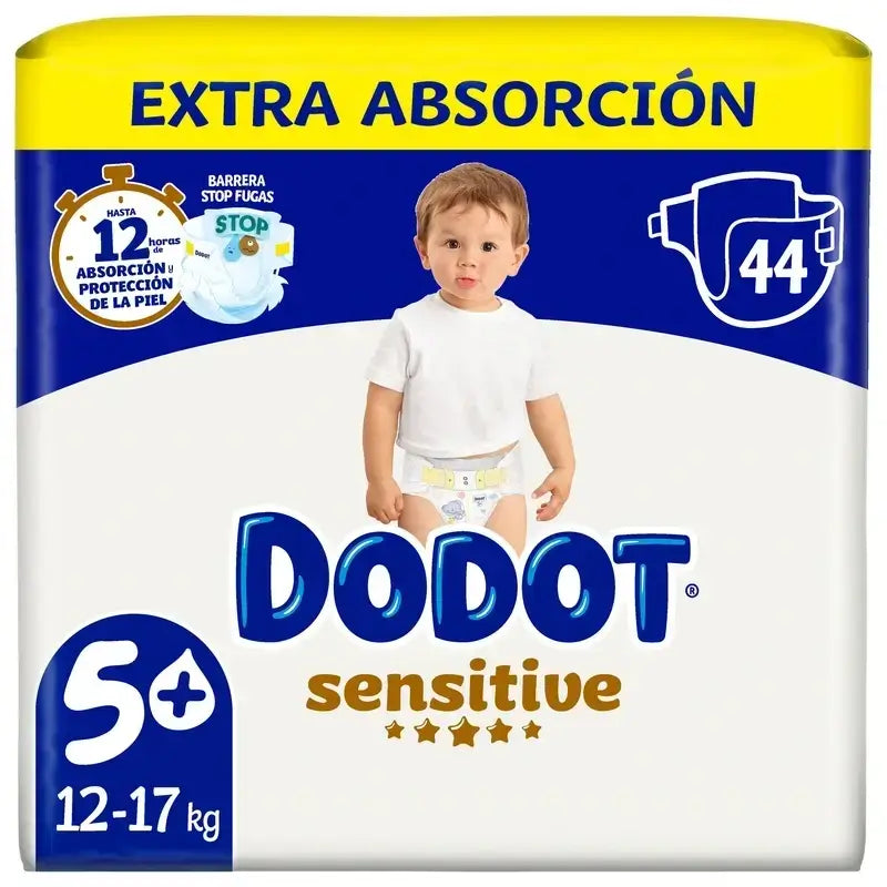 Dodot Sensitive Nappy Pack 2X Size 5, 88 pieces