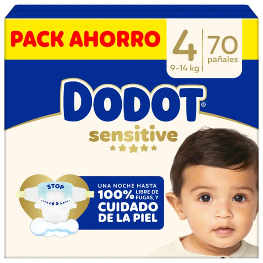 Dodot Sensitive Box Size 4, 70 Nappies