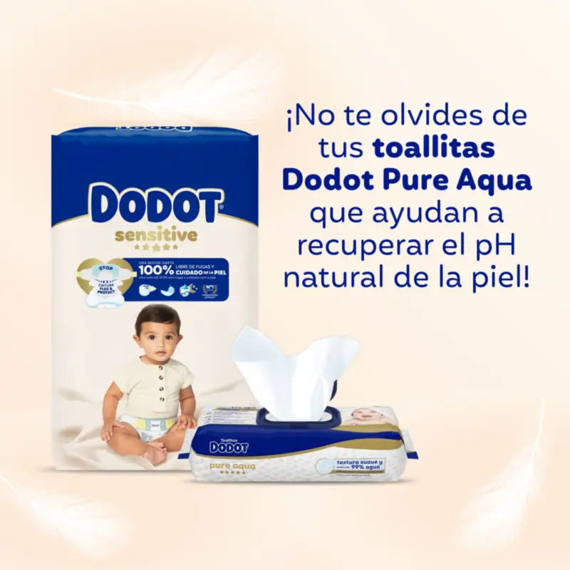 Dodot Sensitive Size 5 (12-16 Kg), 42 Nappies