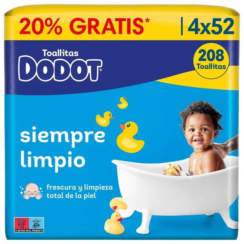 Dodot Dodot Refill Wipes, 208 pcs.