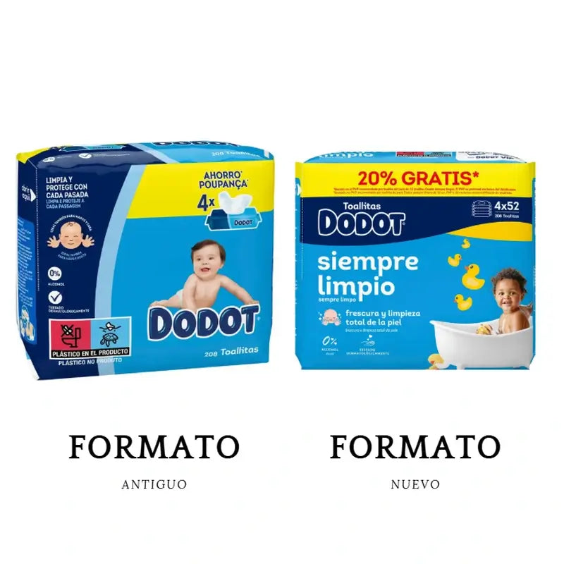 Dodot Dodot Refill Wipes, 208 pcs.