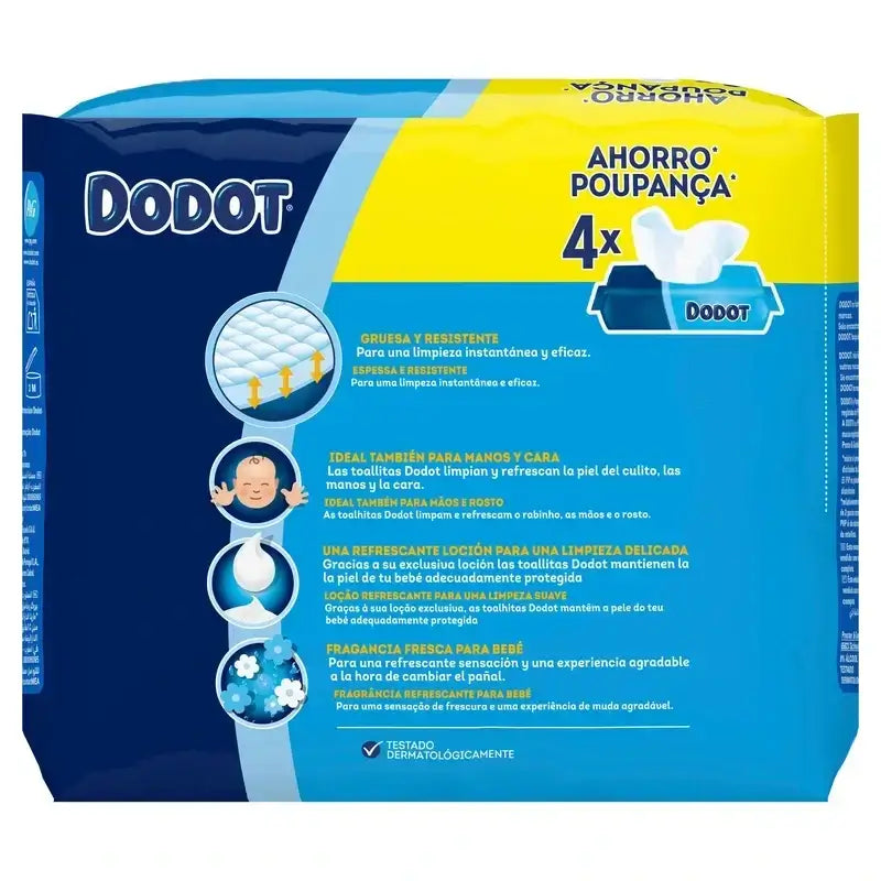 Dodot Refill Wipes, 2x208 pcs.
