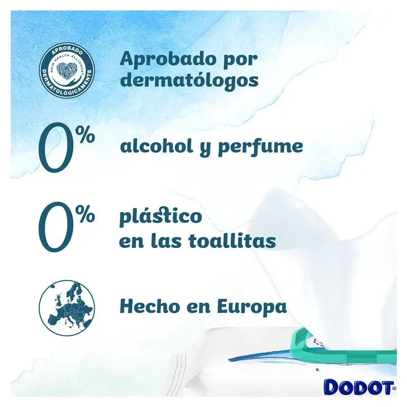 Dodot Dodot Total Care Aqua Wipes, 48 pieces