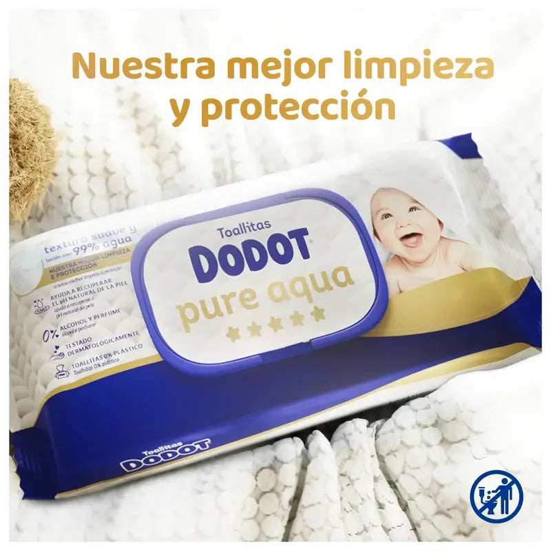 Dodot Pure Aqua Wipes, 6x48, 288 pcs.