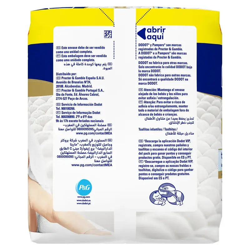 Dodot Pure Aqua Wipes, 6x48, 288 pcs.
