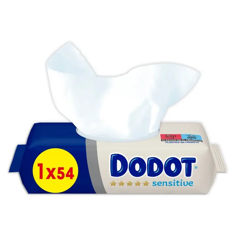 Dodot Sensitive Wipes, 1X54 (54 Units)