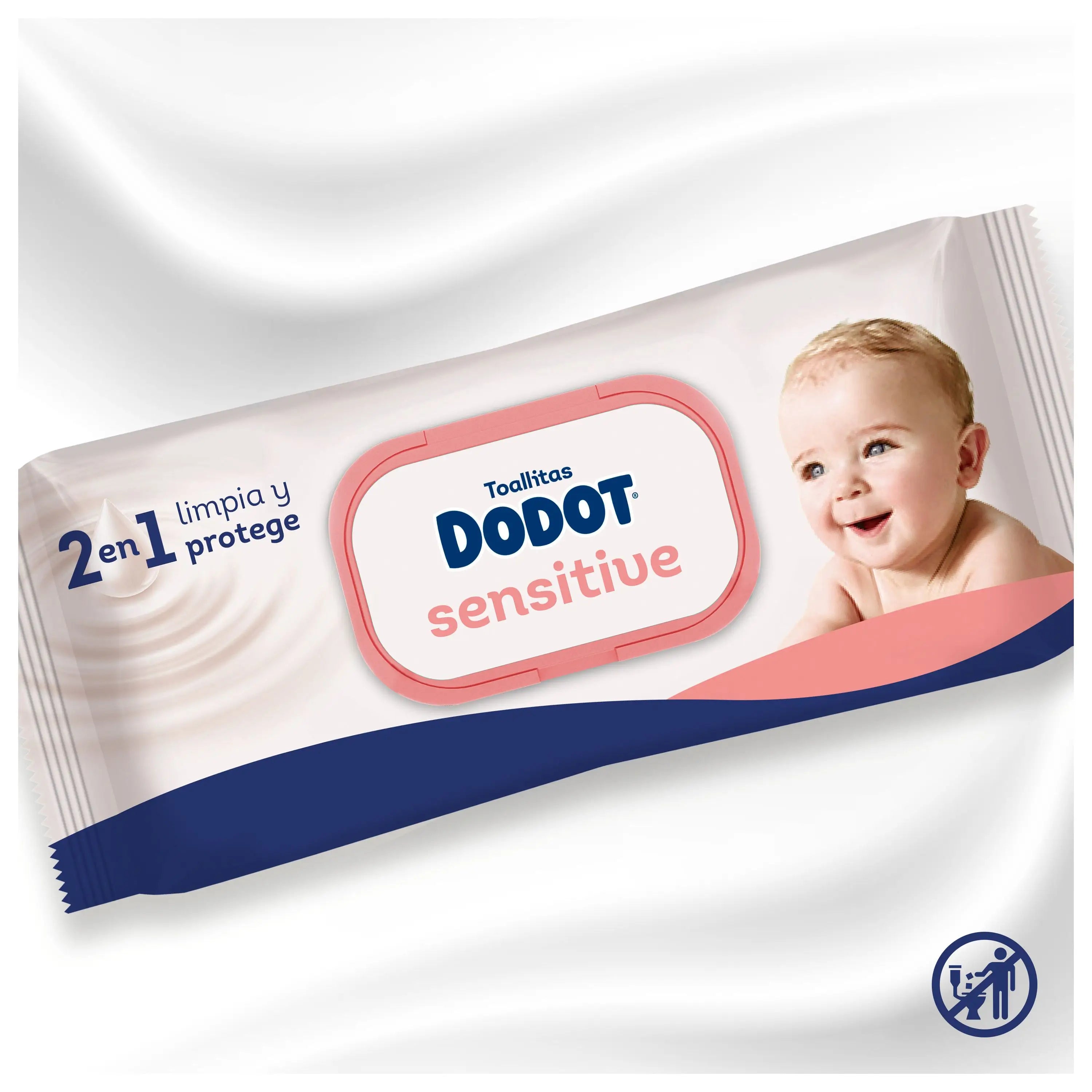 Dodot Sensitive Wipes, 4x56, 224 pieces (20% FREE)