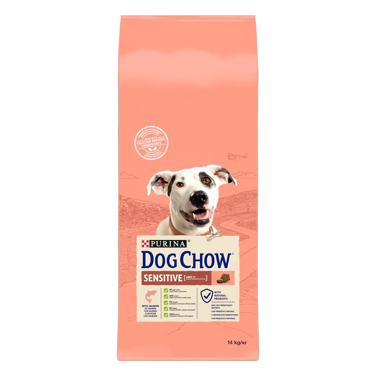 Dog Chow Canine Adult Sensitive Salmon 14Kg, dog food for dogs