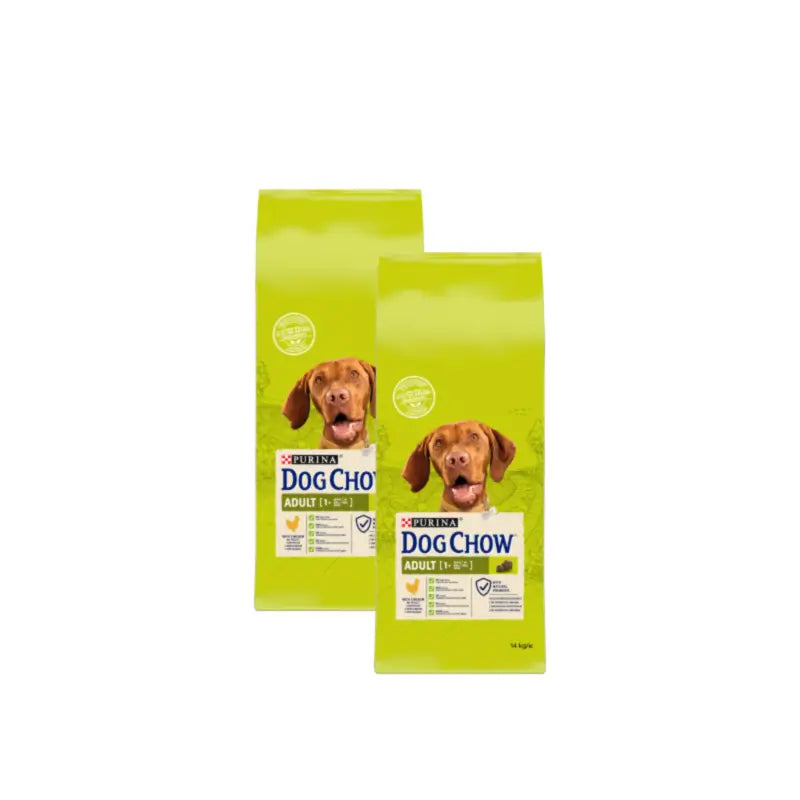 Dog Chow Adult Chicken Dog Food, Pack of 2 x 14 kg, dog food