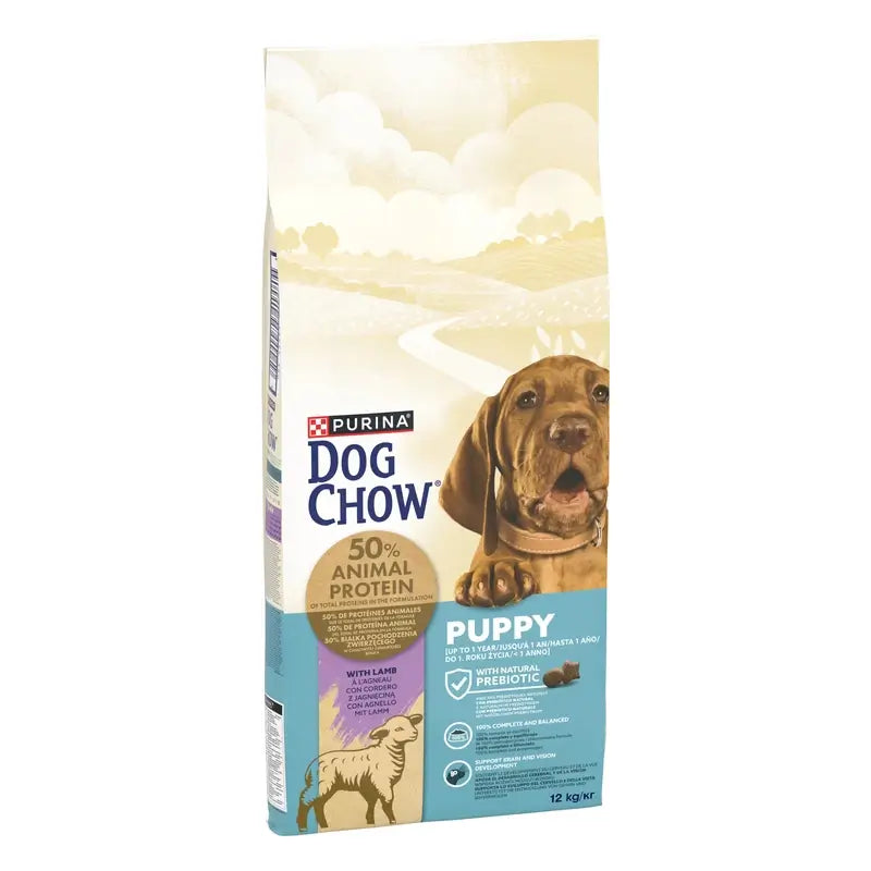 Dog Chow Puppy Lamb Puppy Food, 12 kg