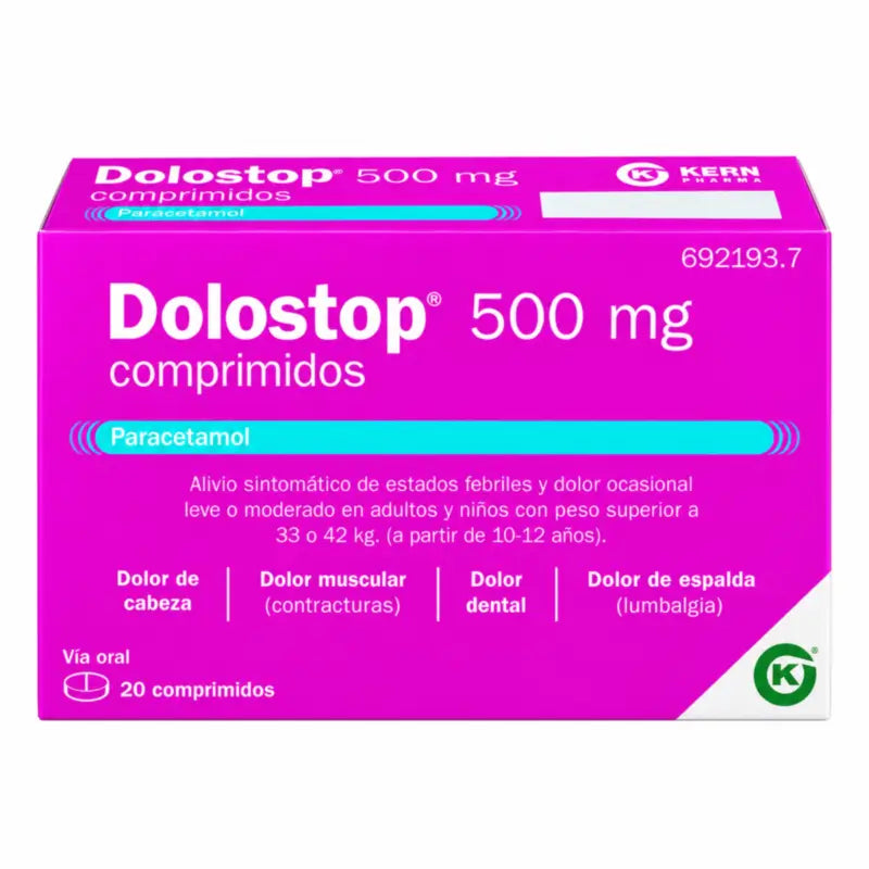 Dolostop 500 mg 20 Tablets