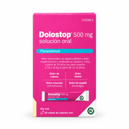 Dolostop 500 mg Oral Solution 10 Sachets x 10 ml