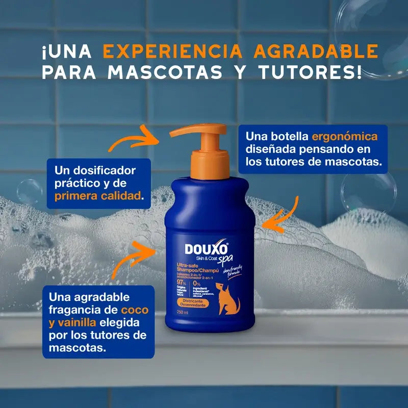 Douxo Skin & Coat Spa 2 In 1 Dog Shampoo & Conditioner, 250 ml
